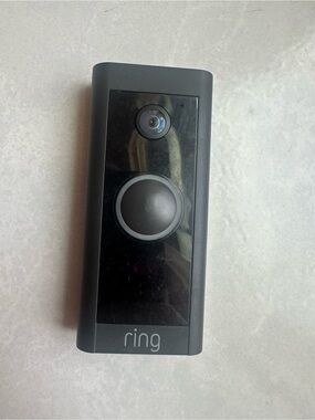 Ring Video Doorbell in Black and Gray